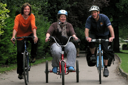 Caroline Waugh bike cycling homepage
